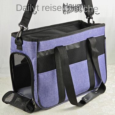 Сумка-переноска для собак та котів Ruwshuuk, багатофункціональна, з кишенями, дихаюча, для прогулянок, подорожей, кемпінгу, відпочинку, активного відпочинку (фіолетова)