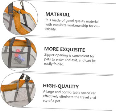 Дихаюча переноска для тварин Galpada з нейлону, для собак середніх та маленьких порід, з регульованим плечовим ременем, для прогулянок, подорожей та покупок