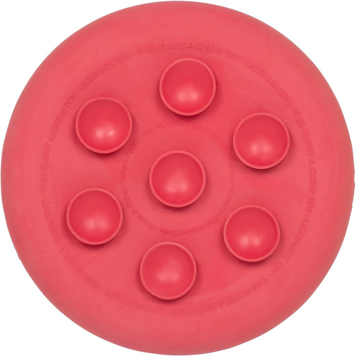 LickiMat UFO - килимок для годування тварин, натуральний каучук, зелений (рожевий)