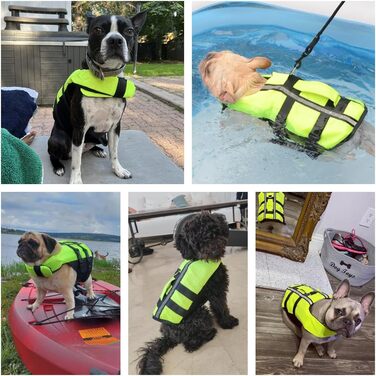 PETLEO Жилет рятувальний для собак, світловідбиваючий, з ручкою для рятування (M)