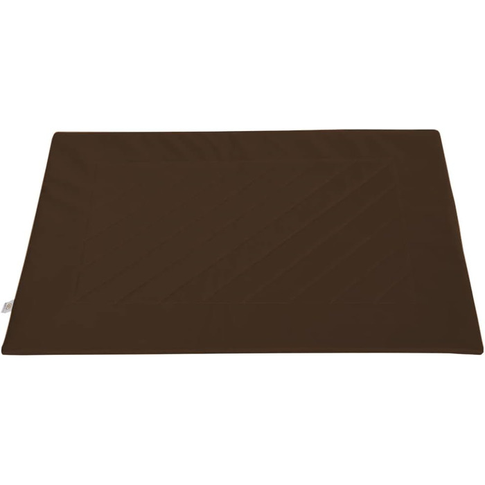 Килимок для собак BARRY & LUCY: лежанка, килимок для авто, водонепроникний, з штучної шкіри (55x75/75x55, коричневий)