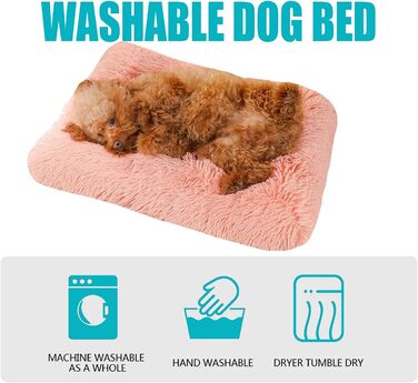 Крісло-ліжко для собак та котів LIVEINU з штучного хутра, рожеве, XL (94x63x10 см)