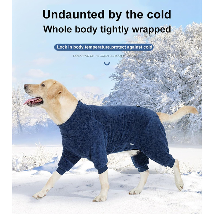 Зимовий теплий одяг для собак, боді для собак з ніжками, регульований зимовий одяг для собак, одяг для собак (червоний, M)