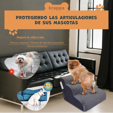 Східці для собак: переносні, з водонепроникними чохлами та щіткою для шерсті. Підходять для малих та великих собак