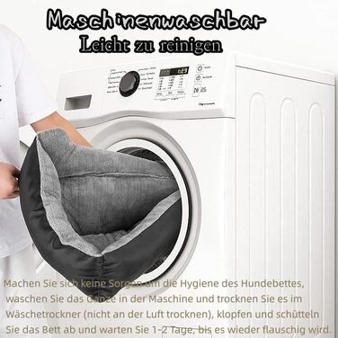 Крісло-ліжко для собак Flying Wings, м'яке та зручне, сіро-чорне (70x50 см)