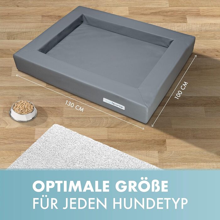 Ліжко для собак з віскоеластичним матрацом - зручне собаче ліжко, софа преміум-якості, захист суглобів, міцна підстилка, розмір L 110 x 90 см (XL: 130 x 100 см, жовтий)