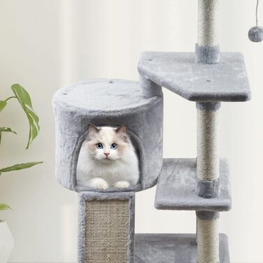 Дряпка для котів MIAO PAW 11Cat, сіра, сизаль