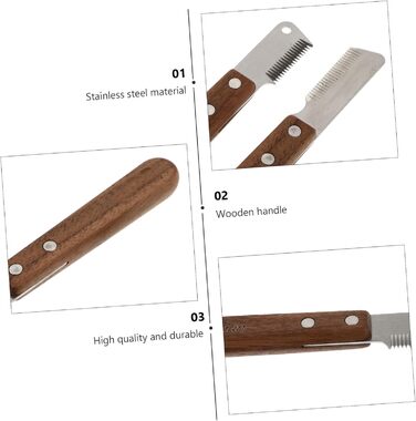 Щітки для грумінгу домашніх тварин DOITOOL (2 шт.) - ефективне видалення ворсу для собак та котів з довгим та середнім хутром. Ергономічні ручки.