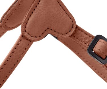 Нашийник для собак HUNTER SOHO MINI, колір: коричневий (cognac), з натуральної шкіри, м'який, не травмує шерсть, легкий, для маленьких собак та цуценят, Made in Germany, розмір XXS-XS/2