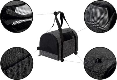 Транспортна сумка для собак і котів, Beige Ökoleinen, 31x49x31 см