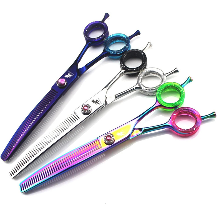 Ножиці для стрижки шерсті домашніх тварин: котів та собак, професійні, з нержавіючої сталі, 7 дюймів