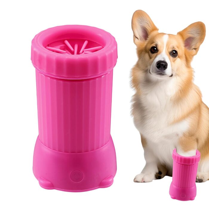 Розумний автоматичний прибиральник для собак | USB зарядка | Для дому та прогулянок | Підходить для середніх та великих порід, цуценят | Рожевий