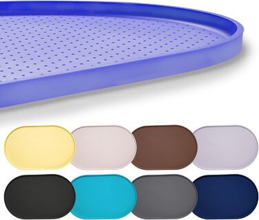 Водонепроникний силіконовий килимок для годівлі собак та котів з високим бортиком, захист від розливу, розміри 48.3 x 19 дюймів та 32 x 24 дюйми