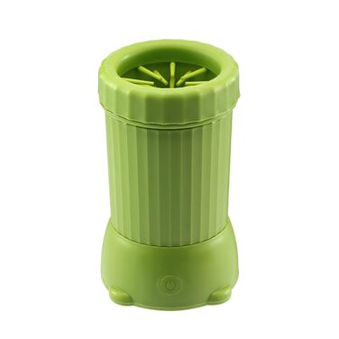Автоматичний мийник лап для собак, USB, для цуценят та великих порід, зелений