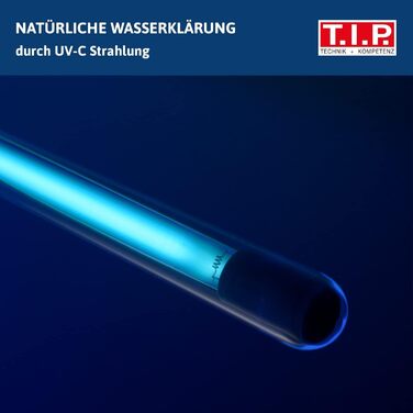 UV-C стерилізатор для басейнів і ставків T.I.P., нержавіюча сталь, 36 Вт, для води до 36 000 л, з LED-контролем, зниження бактерій та водоростей
