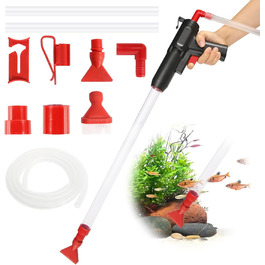 Набір для чищення акваріума GOSHIES 4-в-1: пилосос, фільтр, відсмоктувач ґрунту, набір для підміни води