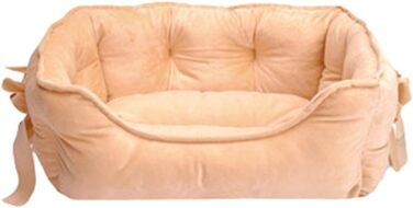 М'яке ліжко для собак M&Catree: зручне, антиковзаюче, миється, плюшеве, для маленьких та середніх собак, хакі, 40 x 50 x 22 см