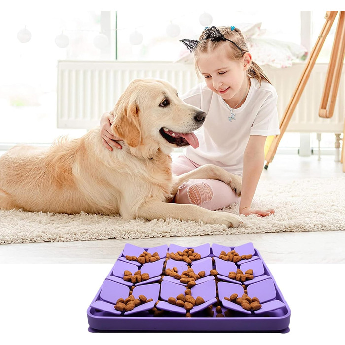 Килимок для повільного годування собак Femont Leckmatte, 30 см, з 165 присосками, для арахісової пасти, без BPA, для зняття тривоги, нудьги, догляду за шерстю, дресирування (Зелений, 1 шт. (30 x 30 см))