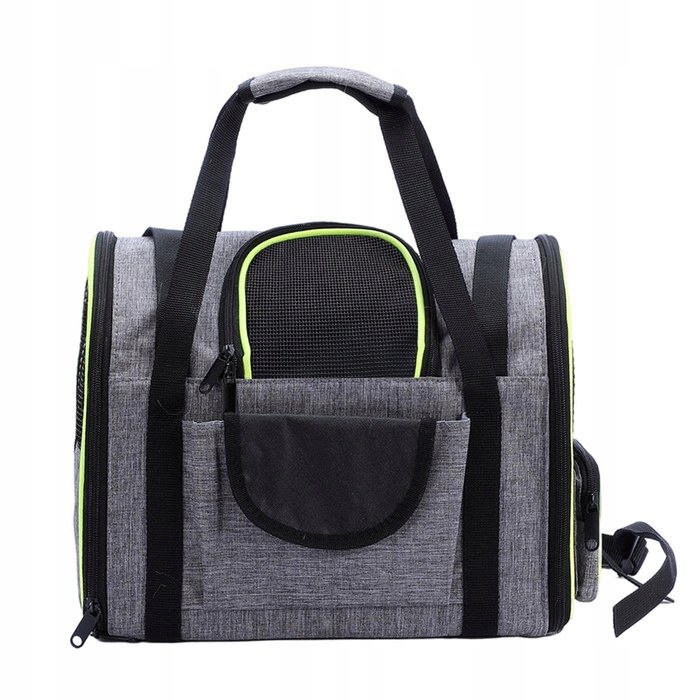 Переноска для котів та собак, м'яка сумка-контейнер для малих і середніх тварин, зелена