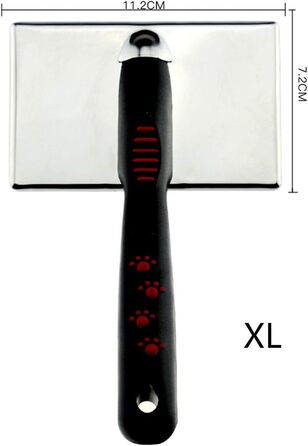 Професійна щітка для вичісування шерсті тварин Slicker Brush Plus Kamm XL - для всіх порід, чорна