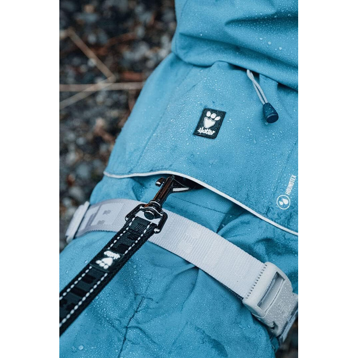 Дощовик для собак Hurtta Monsoon, водонепроникний, з відбивачами, блакитний, 70 см, колір чорниця