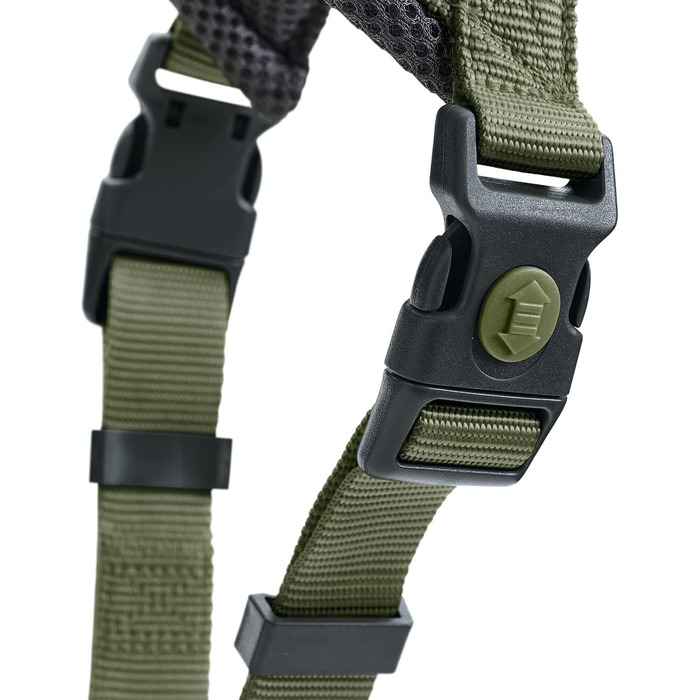 Нашийник для собак HUNTER LONDON COMFORT, дихаюча сітка 3D, 2-разове регулювання, безпечна застібка, міцний, легкий та зручний у догляді, оливковий, L/2