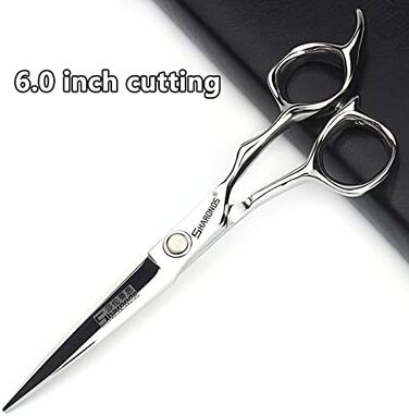 Професійний набір перукарських ножиць 6 дюймів, нержавіюча сталь, багатофункціональний (3 шт.)