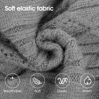 Пуловер для собак SAWMONG великих порід, з високим коміром, теплий зимовий светр для собак, сірий, розмір XX-Large