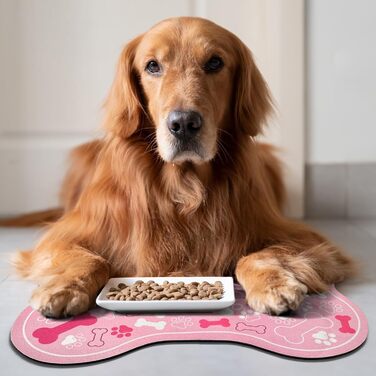 Килимок для собак та котів, форма кістки, швидковисихаючий, миска для води, підкладка з гумовою основою, стійкий до бруду, аксесуари для тварин (Темно-сірий, 43,2 x 73,2 см) (Світло-рожевий, 12x18 дюймів)