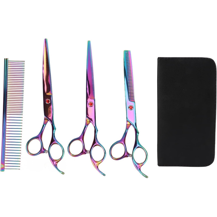 Набір професійних ножиць для грумінгу собак, нержавіюча сталь, для дому та салону