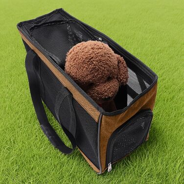 Сумка-переноска для собак та котів Ruwshuuk: багатофункціональна, з кишенями, для прогулянок, подорожей, кемпінгу (Помаранчевий)