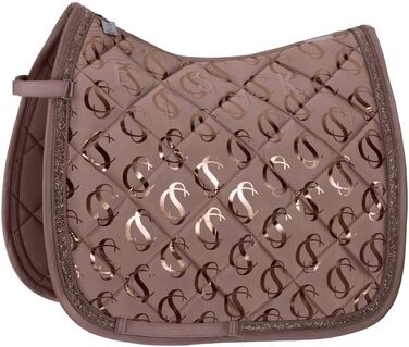 Ескадрон Schabracke Classic Sports Glossy Jewel - ковдра для коня з блискучими стразами та шнуром, deep taupe, DL