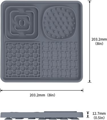 Лежак-іграшка для собак та котів з силікону, 20 см, повільний годівник, з лопаткою, чорний