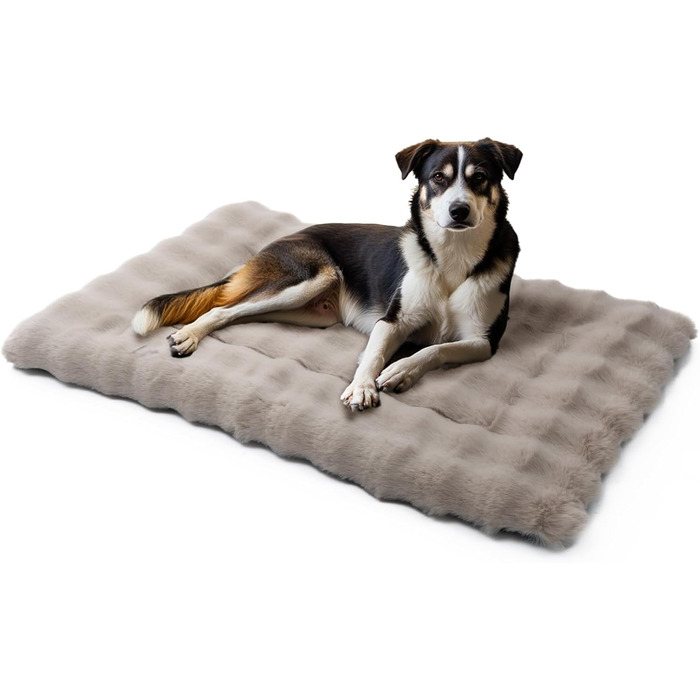 М'яке ліжко для собак Mora Pets: тепла, зручна, миюча, 91 x 60.5 см, коричневий колір