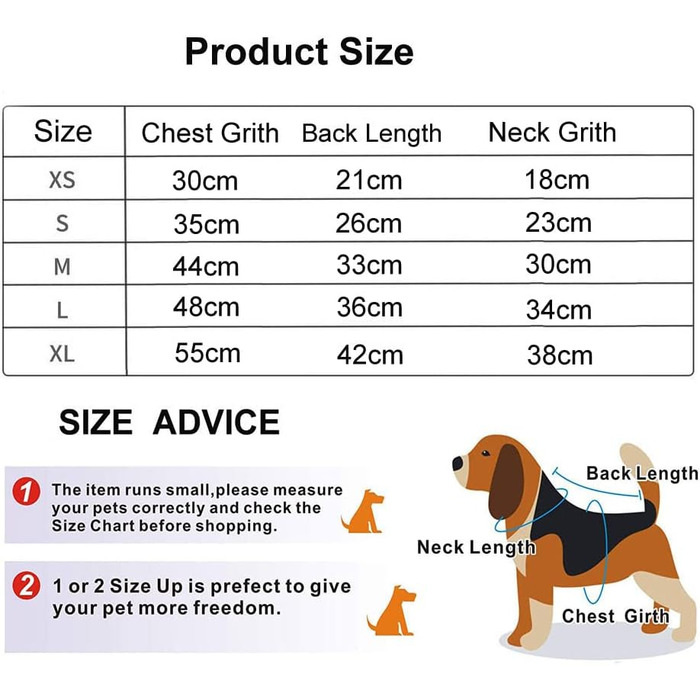 Зимовий теплий одяг для собак: чорна куртка-жилет для собак середніх розмірів (L)