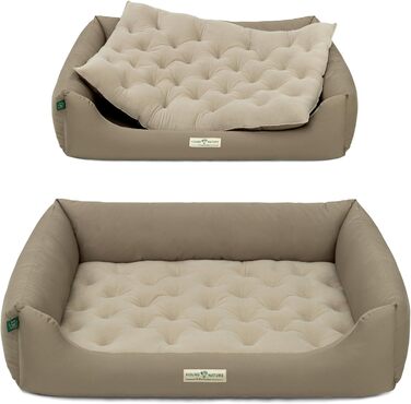 Ортопедичне лежанка для собак HOUND & NATURE Zürich XL (115x85 см, тауп) - м'яка, зручна, з можливістю прання