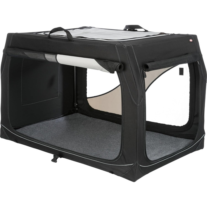 TRIXIE переноска для собак Vario 91x58x61 см – комфортна та безпечна клітка для малих і середніх собак, зручне місце для відпочинку, міцна конструкція