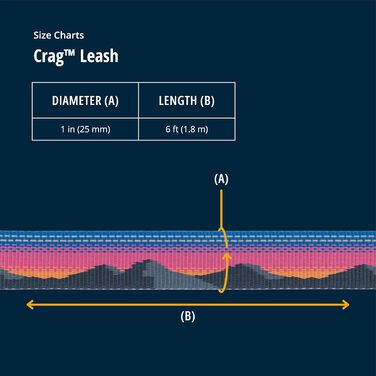 Повідок для собак RUFFWEAR Crag, світловідбиваючий, 1,8 м, легкий, для прогулянок, Grassy Oxbow