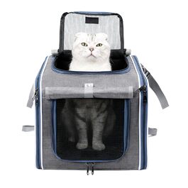 Транспортна сумка для тварин на велосипед | Дихаюча, портативна | Кошик для собак та інших тварин на велосипед, для безпечних прогулянок, подорожей та сімейного велоспорту