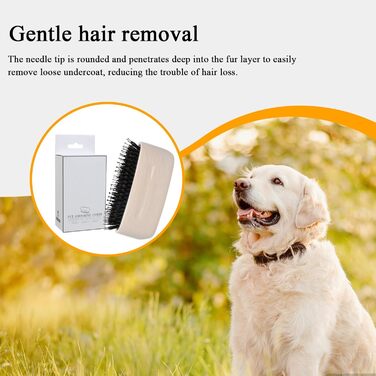 Гребінець для котів – щітка від ковтунів | Догляд за шерстю, щоденний догляд для кошенят та довгошерстих котів, білий