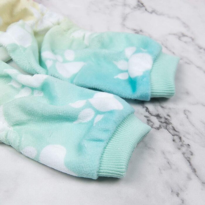 Піжама для собак CuteBone з градієнтом відбитків лап, XL, м'яка та еластична, підходить для маленьких та середніх собак