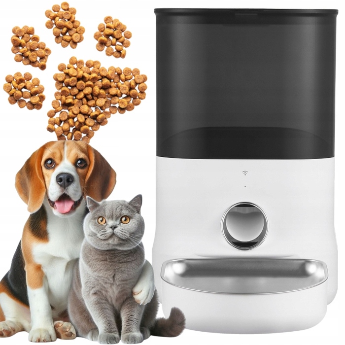 Автоматичний годувальник для собак та котів DOGNESS з керуванням через додаток, 6 л