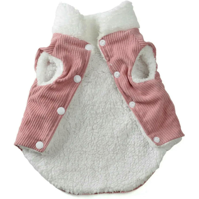 Теплий зимовий одяг для собак: куртка, жилет для дрібних та середніх порід (такса, чихуахуа), рожево-сірий, XXL, XL, рожевий