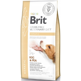 Ветеринарний дієтичний корм Brit Veterinary Diet Hepatic для собак з яйцем та горошком, 12 кг