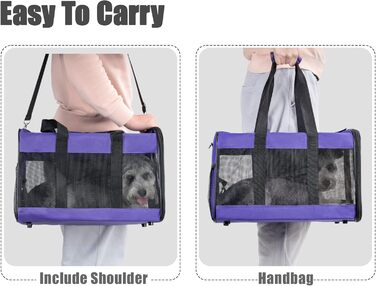 Транспортна переноска для собак та котів HITSLAM, складана, для подорожей, зелена (M)