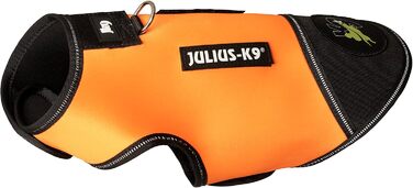 Одяг для собак Julius-K9 IDC Neopren Baby 2 чорного та UV-оранжевого кольору