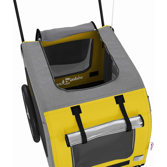 Брелок для велосипеда Oxford - жовто-сірий, вологостійкий, для собак, модель 93847