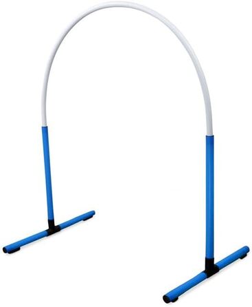 SPORTIKEL24 Superhund Hoopers Hoop – Іграшка для аджиліті собак, пластиковий обруч, блакитна база з арками у 6 кольорах, VDH-сертифікований, гнучкий, стійкий до погодних умов