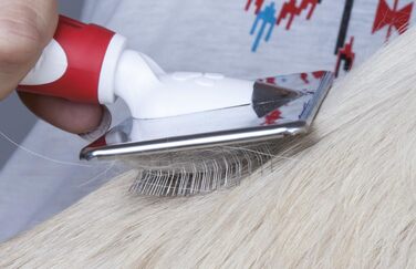 Щітка для собак EHASO Softzupfbürste різних розмірів (Large, поле 10x6 см, довжина 20 см) (Small, поле 8x3,5 см, довжина 1 см)