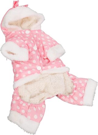 Теплий зимовий одяг для собак, теплий та потовщений зимовий одяг для собак, одяг для собак, дружній до шкіри, цілісний одяг з капюшоном для домашніх тварин у холодну погоду для маленьких, середніх собак